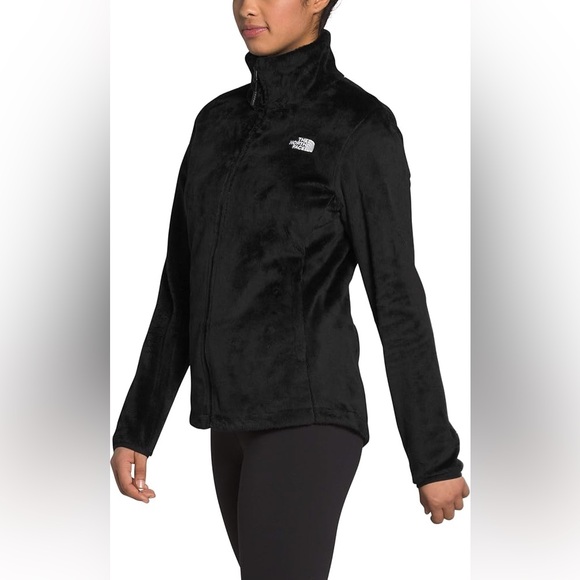 ⭐️ THE NORTH FACE Girls Osito Full Zip Fleece Jacket Black Size XL 18 - Picture 4 of 17